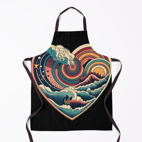 Item preview, heart-shaped waves designed and sold by TrendyPalette.