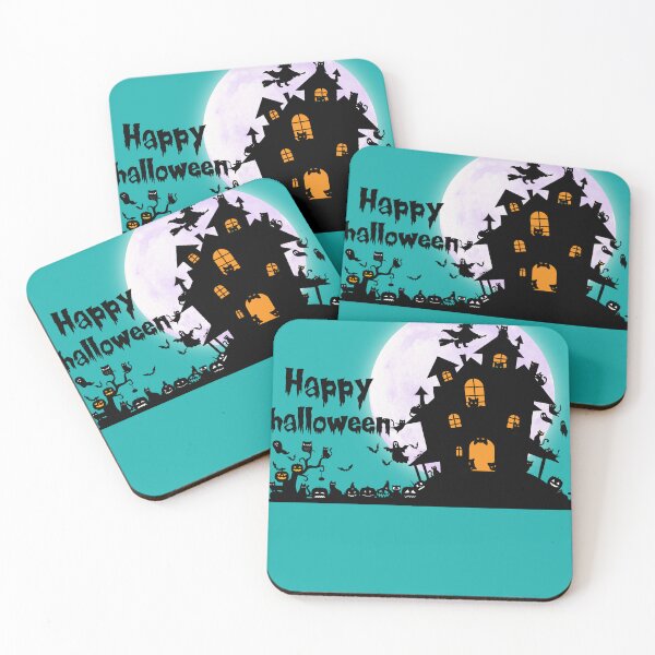 Item preview, Vintage Halloween - Black Cat Castle - Happy Halloween designed and sold by mamacub.