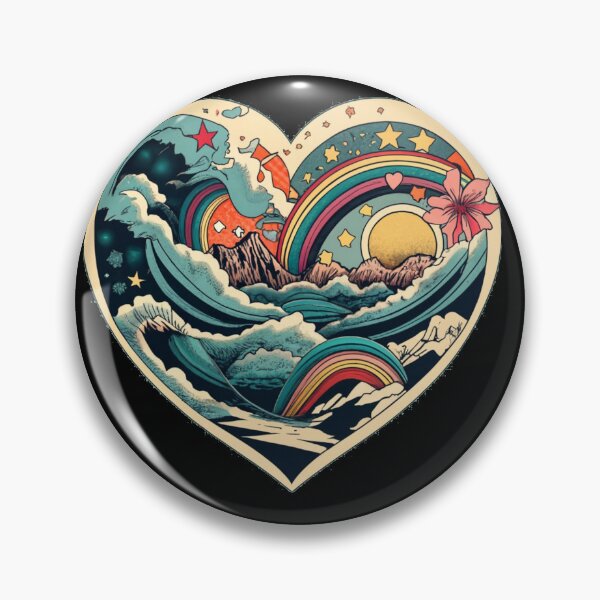 Artikelvorschau, heart-shaped waves entworfen und verkauft von TrendyPalette.
