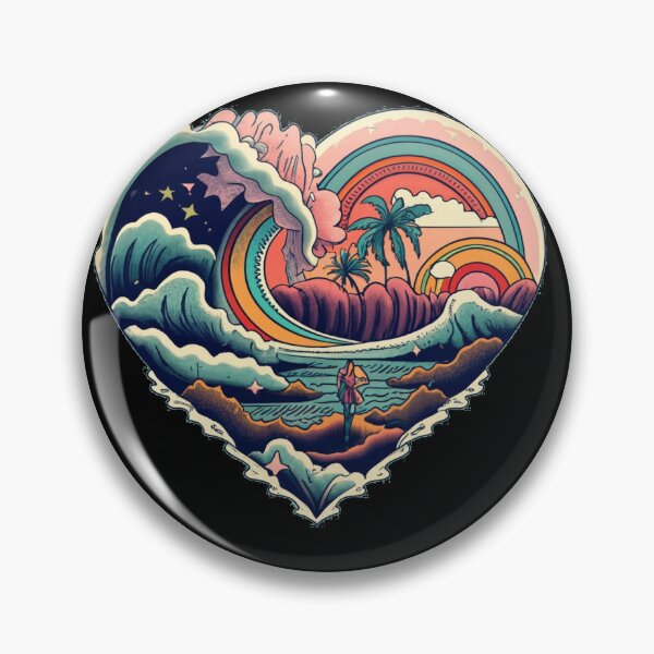 Artikelvorschau, heart-shaped waves entworfen und verkauft von TrendyPalette.