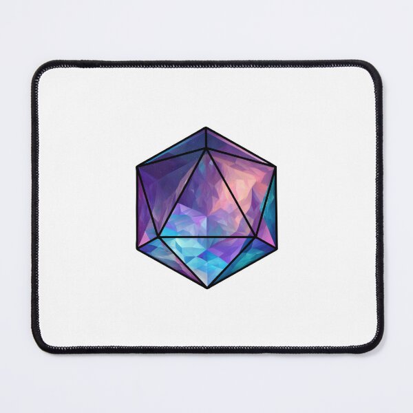 Item preview, D20 Purple Abstract Fantasy Dice Design designed and sold by toadsandtoast.