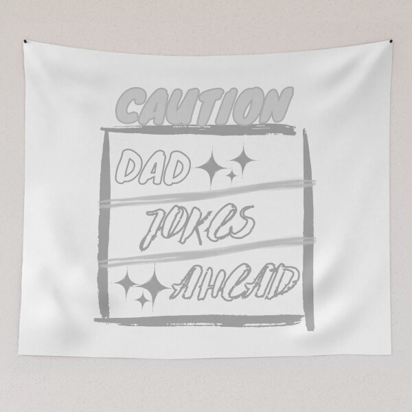 Item preview, CAUTION DAD JOKES AHEAD, CAUTION, Dad Jokes Ahead, Funny Shirt for Dad Lovers. designed and sold by Alaminee.