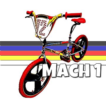 Mach 1 Bicicleta BMX GT Bicicleta BMX Old School BMX vintage Pegatina