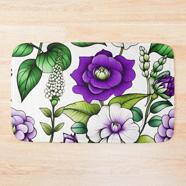 Item preview, Suffragette Colours Floral designed and sold by Tau Tia L Douglass.