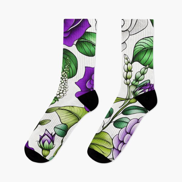 Item preview, Suffragette Colours Floral designed and sold by Tau Tia L Douglass.