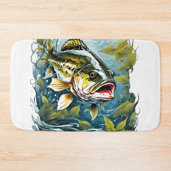 Item preview, bass fish and grass  designed and sold by wojysmokes.