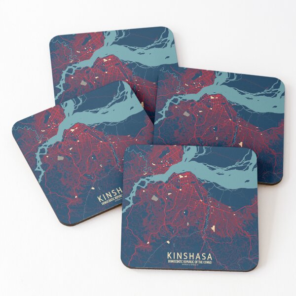 Item preview, Kinshasa City Map of Congo - Hope designed and sold by deMAP.