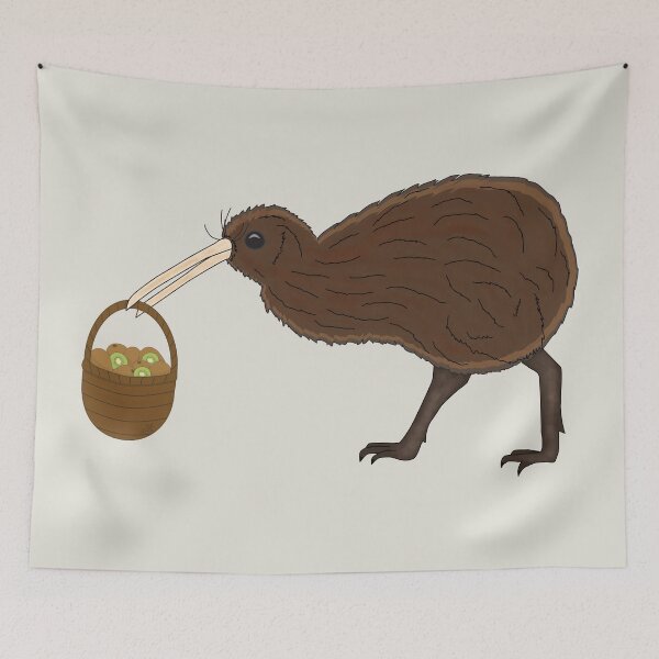 Item preview, Kiwi carrying kiwi designed and sold by yanatibear.