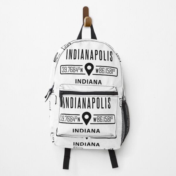 Item preview, Indianapolis Indiana GPS Location Coordinates - Black designed and sold by IdentiTee Studios.