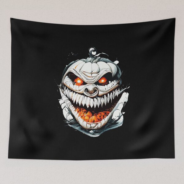 Item preview, Horror pumpkin cool Halloween design designed and sold by ReneMM.