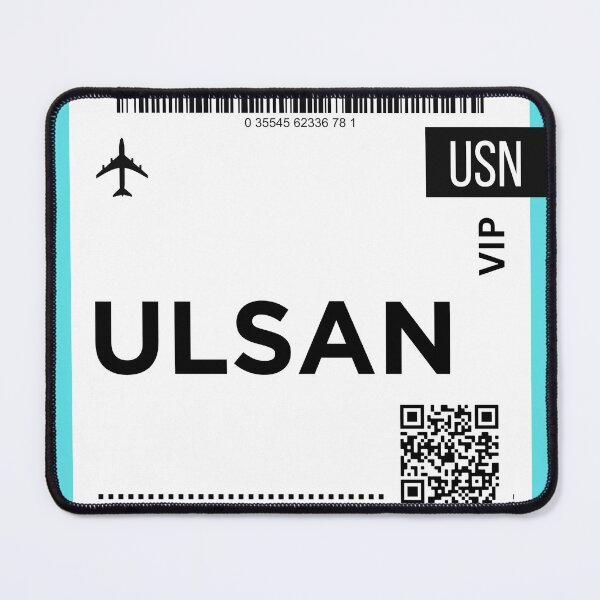Item preview, Ulsan South Korea Mini Airplane Boarding Pass designed and sold by RoamInk.
