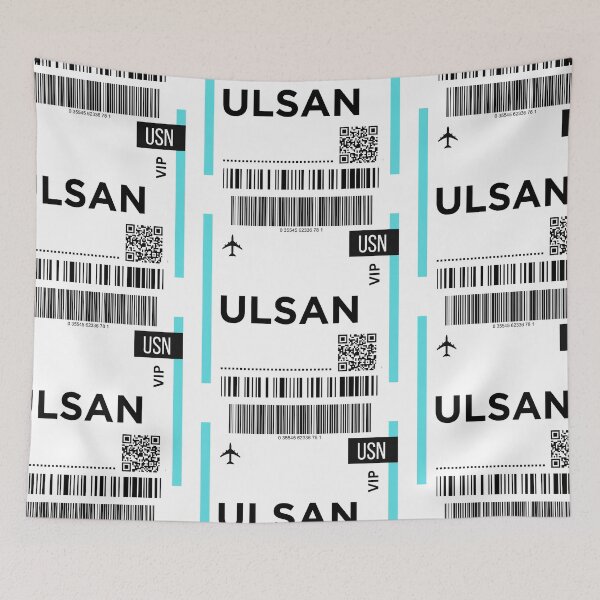 Item preview, Ulsan South Korea Mini Airplane Boarding Pass designed and sold by RoamInk.