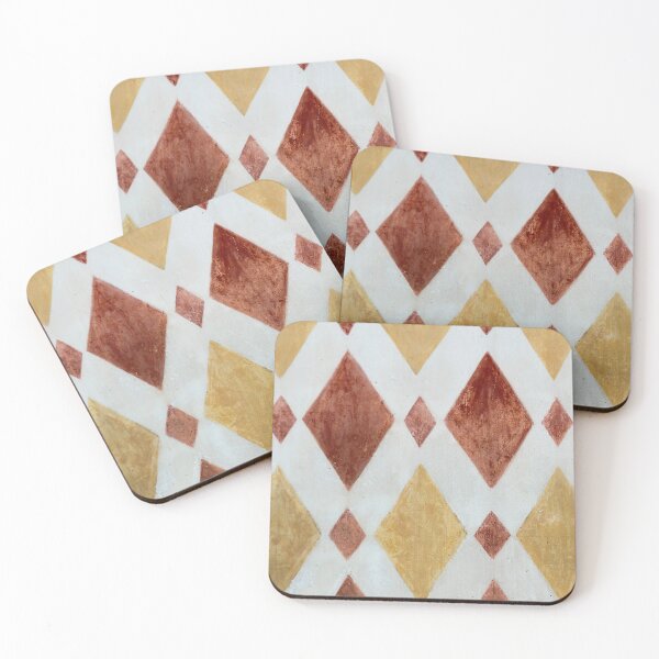 Item preview, Poster with a medieval fresco of an abstract pattern designed and sold by Postertale.