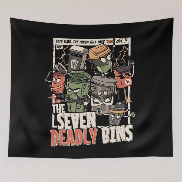 Item preview, The Seven Deadly Bins Parody designed and sold by Nerd Shizzle.