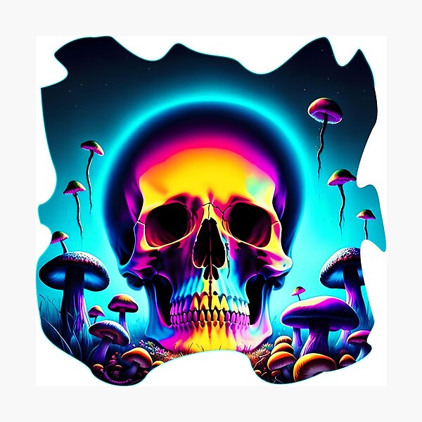 Item preview, Skull and mushroom designed and sold by RudolfR.