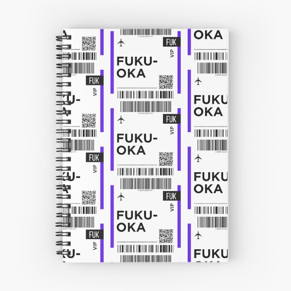Item preview, Fukuoka Japan Mini Airplane Boarding Pass designed and sold by RoamInk.