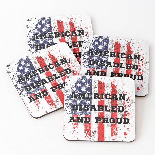 Item preview, Americano, discapacitado y orgulloso designed and sold by It's Wheelie Cool.