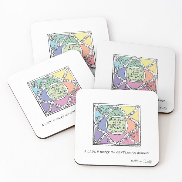 Item preview, A LADY, if marry the GENTLEMAN desired?  An horary question from Christain Astrology Bk.2 by William Lilly.   rainbow colored designed and sold by mariahmcmo.