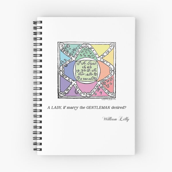 Item preview, A LADY, if marry the GENTLEMAN desired?  An horary question from Christain Astrology Bk.2 by William Lilly.   rainbow colored designed and sold by mariahmcmo.