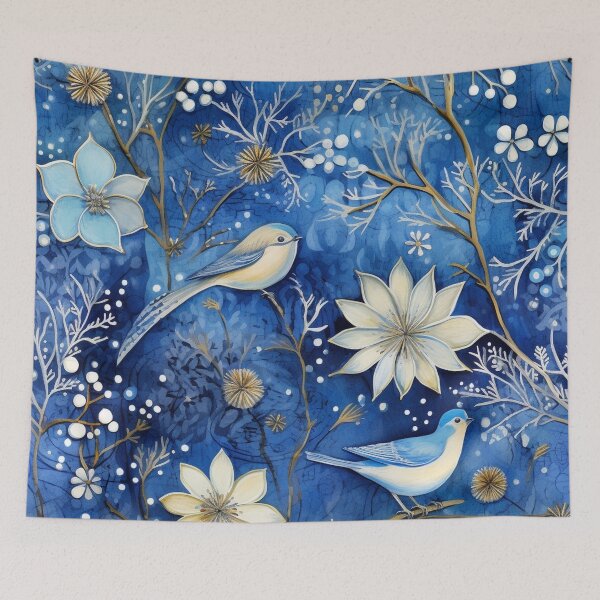 Item preview, Winter Bird and Floral designed and sold by tomorrowsart.