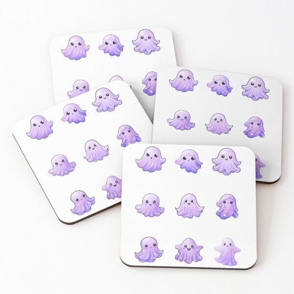 Item preview, Halloween Cute Purple Ghosts designed and sold by AMONGIFTS.