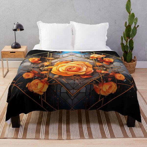Item preview, Roses And Geometry Blending - Floral Pattern designed and sold by AiHead.