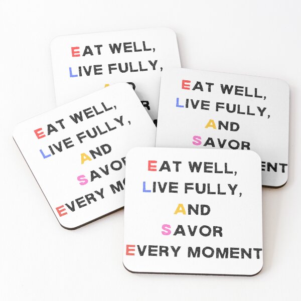 Item preview, Eat well, live fully, and savor every moment designed and sold by YOUJIART.