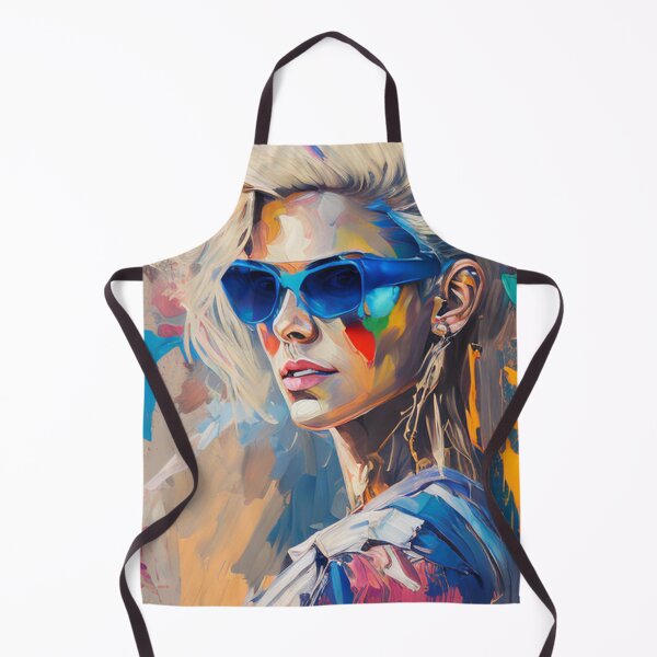 Item preview, Blonde with blue glasses: An oil painting brought to life designed and sold by FotoworldEdel.