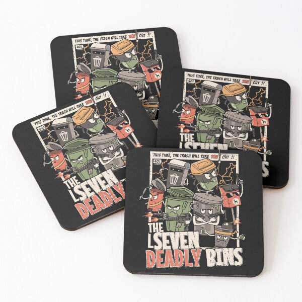 Item preview, The Seven Deadly Bins Parody designed and sold by Nerd Shizzle.