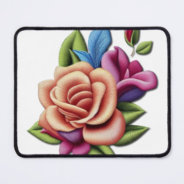 Item preview, Delicate Embroidered Flower designed and sold by DonAscaneo.