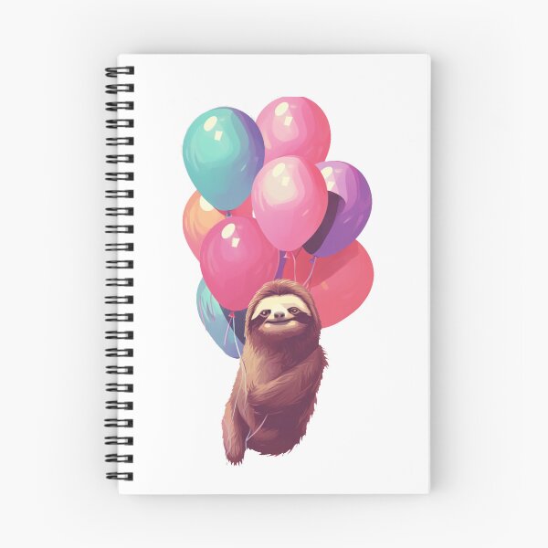Item preview, Sloth holding balloons designed and sold by PawelNature.