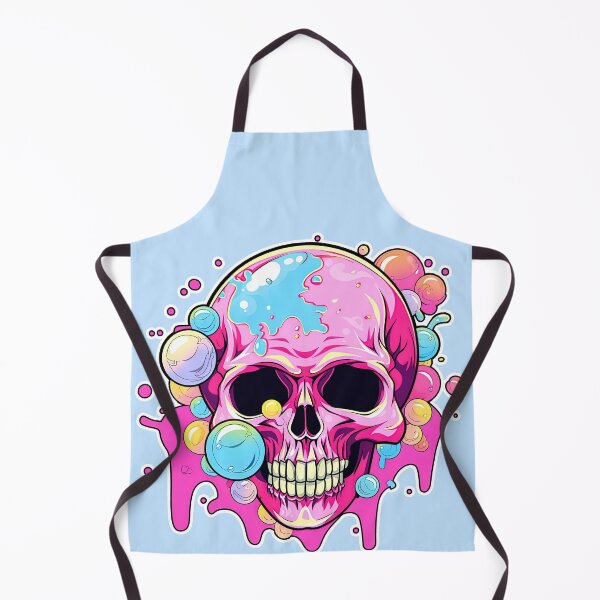 Item preview, Lollipop Skull Colorful Bubblegum Pink and Blue Sweets Juicy Spooky Halloween designed and sold by BubbleBone.