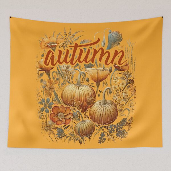 Item preview, Autumn Fall Shirt, Fall Season Shirt, Fall Leaves Shirt, Fall Pumpkins Shirt, Floral Pumpkin Shirt, Autumn Shirt designed and sold by Nange and Gabe.