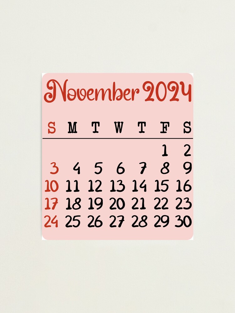 November 2024 Calendar