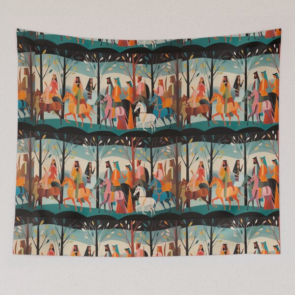 Item preview, Group of People on Horses  designed and sold by UltraItems.
