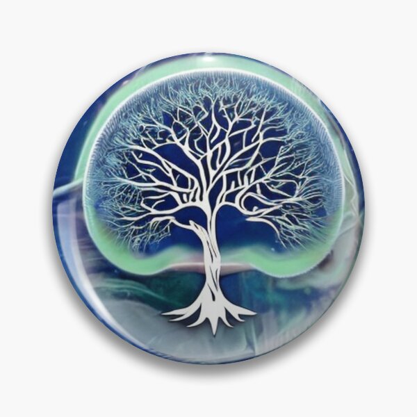 Item preview, Tree of life on blue and green background designed and sold by Hmelliger.