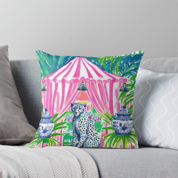 Item preview, Cheetah in pink cabana designed and sold by SophieClimaArt.