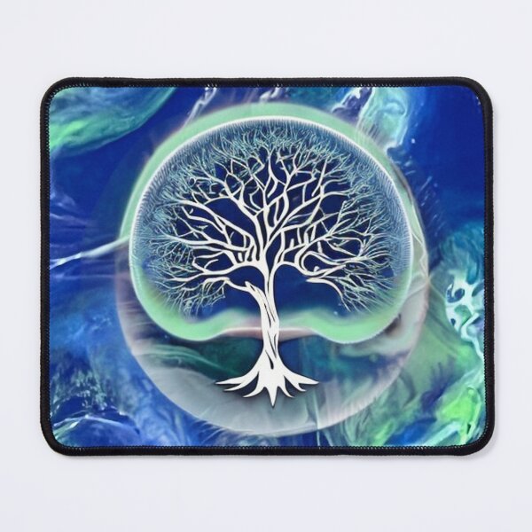 Item preview, Tree of life on blue and green background designed and sold by Hmelliger.