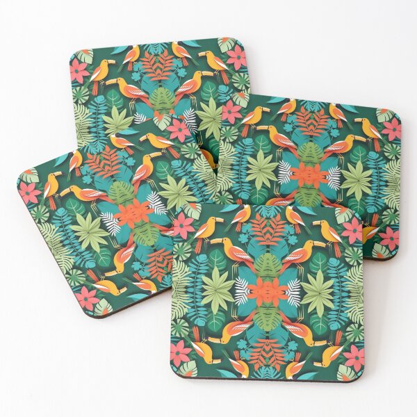 Item preview, Jungle dessin with Toekan birds designed and sold by Wilfried van Dokkumburg.