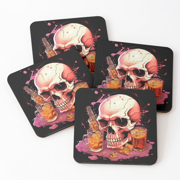 Item preview, Drunk Skull Halloween designed and sold by Lab4YourStyle.