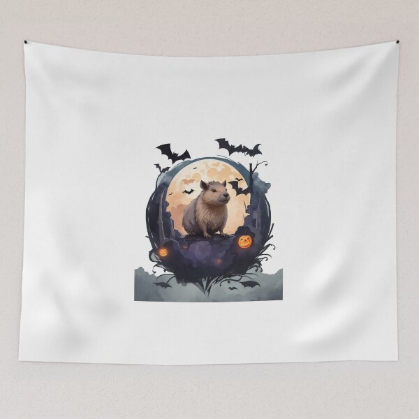 Item preview, capybara in halloween style designed and sold by Karaz's Animal Kingdom.