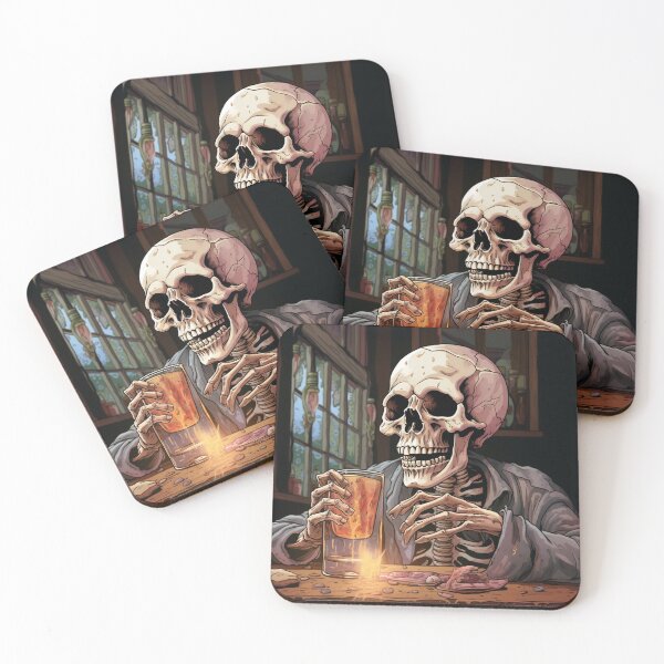Item preview, Drunk Skull Halloween designed and sold by Lab4YourStyle.