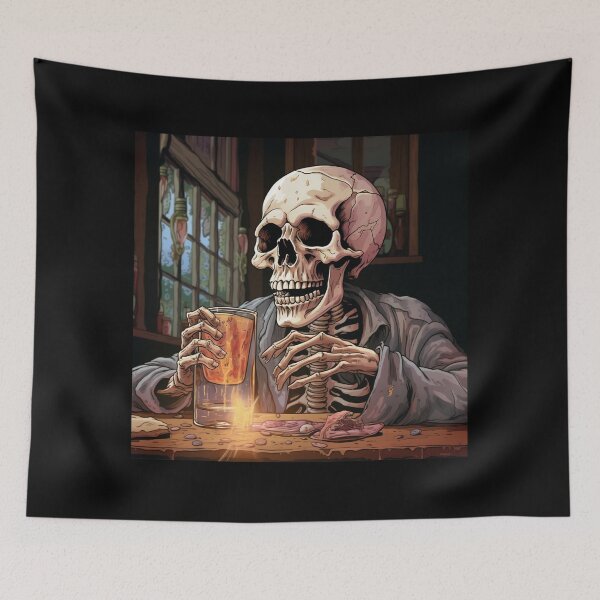Item preview, Drunk Skull Halloween designed and sold by Lab4YourStyle.