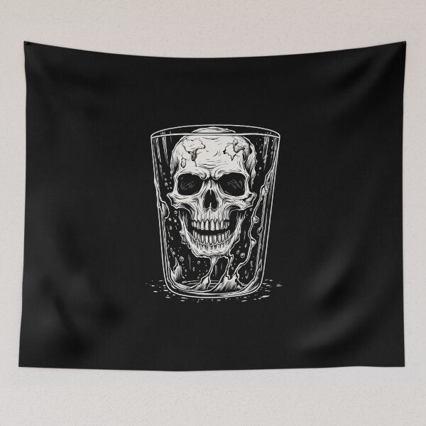 Item preview, Drunk Skull Halloween designed and sold by Lab4YourStyle.