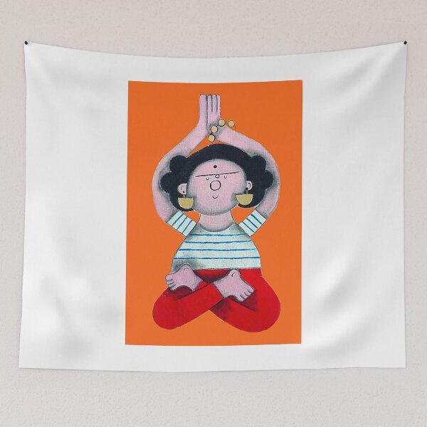 Item preview, Frida Kahlo haciendo el loto! designed and sold by Lalitapinta.