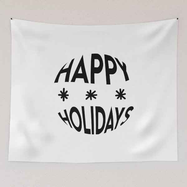 Item preview, Happy Holidays with Snowflakes designed and sold by mavagraphics.