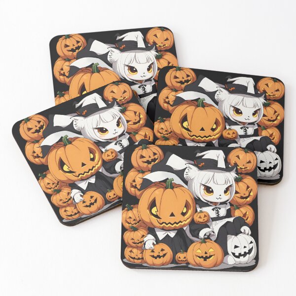 Item preview, Ghost Cat Cute and Pumpkin Spooky designed and sold by ParkkerTos.