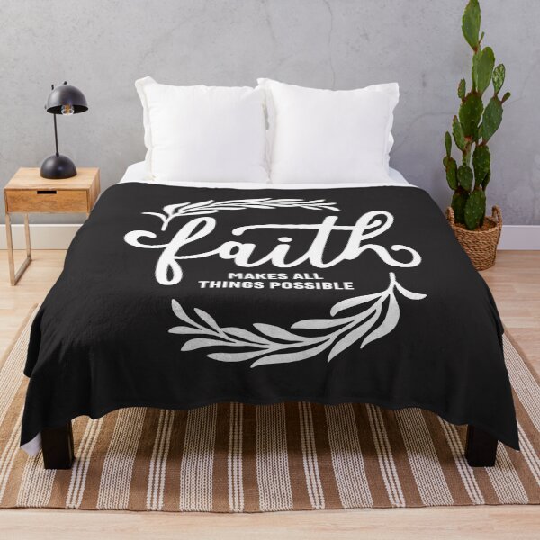 Item preview, Faith Makes All Things Possible Christian Quote designed and sold by cidolopez.