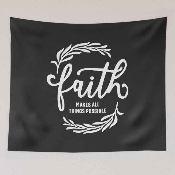 Item preview, Faith Makes All Things Possible Christian Quote designed and sold by cidolopez.