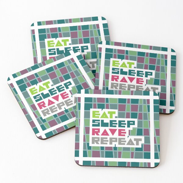 Item preview, Eat Sleep Rave Repeat designed and sold by PatsRandomShop.